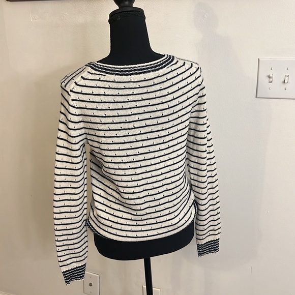 J. Crew Wool and Alpaca Blend Lightweight Horizontal Stripe Sweater, Sz. XS. - Picture 5 of 13
